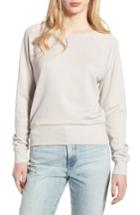 Women's James Perse Shrunken Fleece Sweatshirt - Metallic