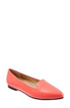 Women's Trotters Harlowe Pointy Toe Loafer M - Coral