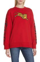 Women's Kenzo Jumping Tiger Sweatshirt - Red