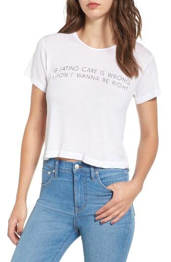 Women's Wildfox Let Me Eat Cake Tee - White