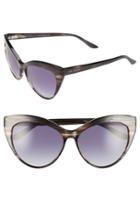 Women's Ted Baker London 57mm Cat Eye Sunglasses - Grey Horn