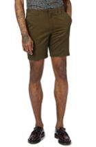 Men's Topman Twill Trouser Shorts - Green