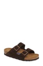 Women's Birkenstock 'arizona' Soft Footbed Suede Sandal -6.5us / 37eu B - Brown