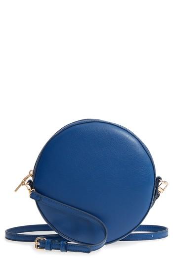 Sole Society Smooth Circle Crossbody - Blue