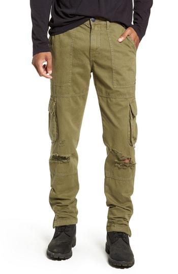 Men's True Religion Brand Jeans Military Cargo Pants - Green
