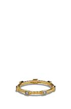 Women's David Yurman Paveflex Ring With Diamonds In 18k Gold, 2.7mm