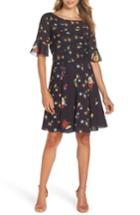 Women's French Connection Baudet Print Fit & Flare Dress - Blue