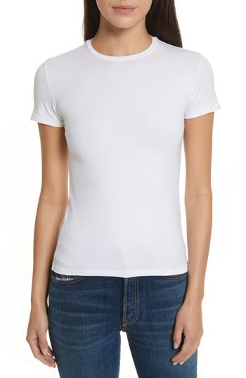 Women's Atm Anthony Thomas Melillo Stretch Pima Cotton Baby Tee - White