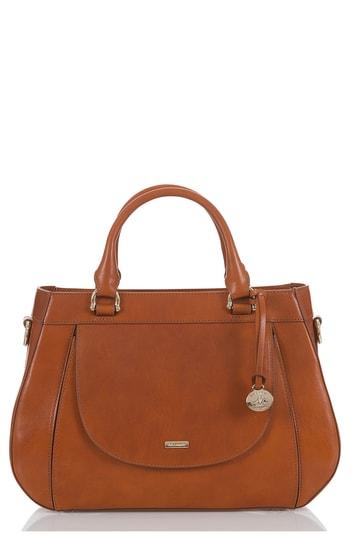 Brahmin Raelynn Leather Satchel - Brown