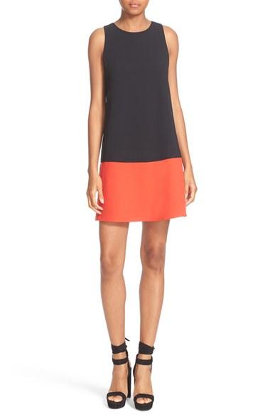 Women's Alice + Olivia Dorma Colorblock Shift Dress