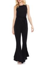 Women's Vince Camuto Sleeveless Belted Jumpsuit, Size - Black