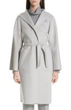 Women's Max Mara Lilia Cashmere Wrap Coat - Grey
