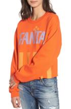 Women's Junk Food Fanta Sweatshirt - Orange