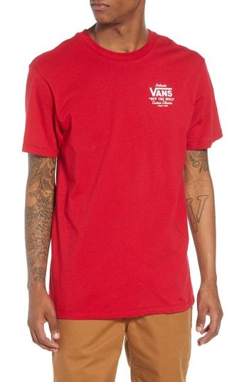 Men's Vans Holder Street Graphic T-shirt - Red