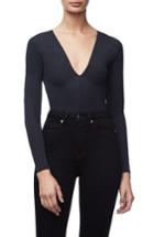 Women's Good American Compression Low Down Thong Bodysuit - Black