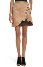 Women's Self-portrait Utility Miniskirt - Beige