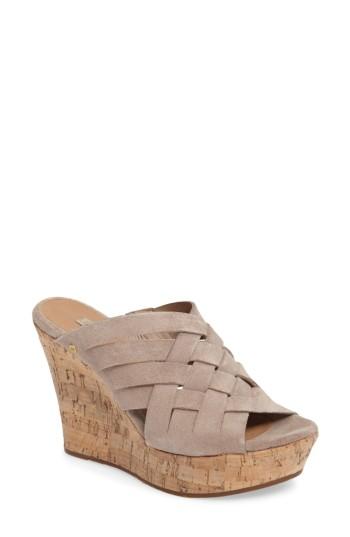 Women's Ugg Marta Wedge Sandal M - Beige