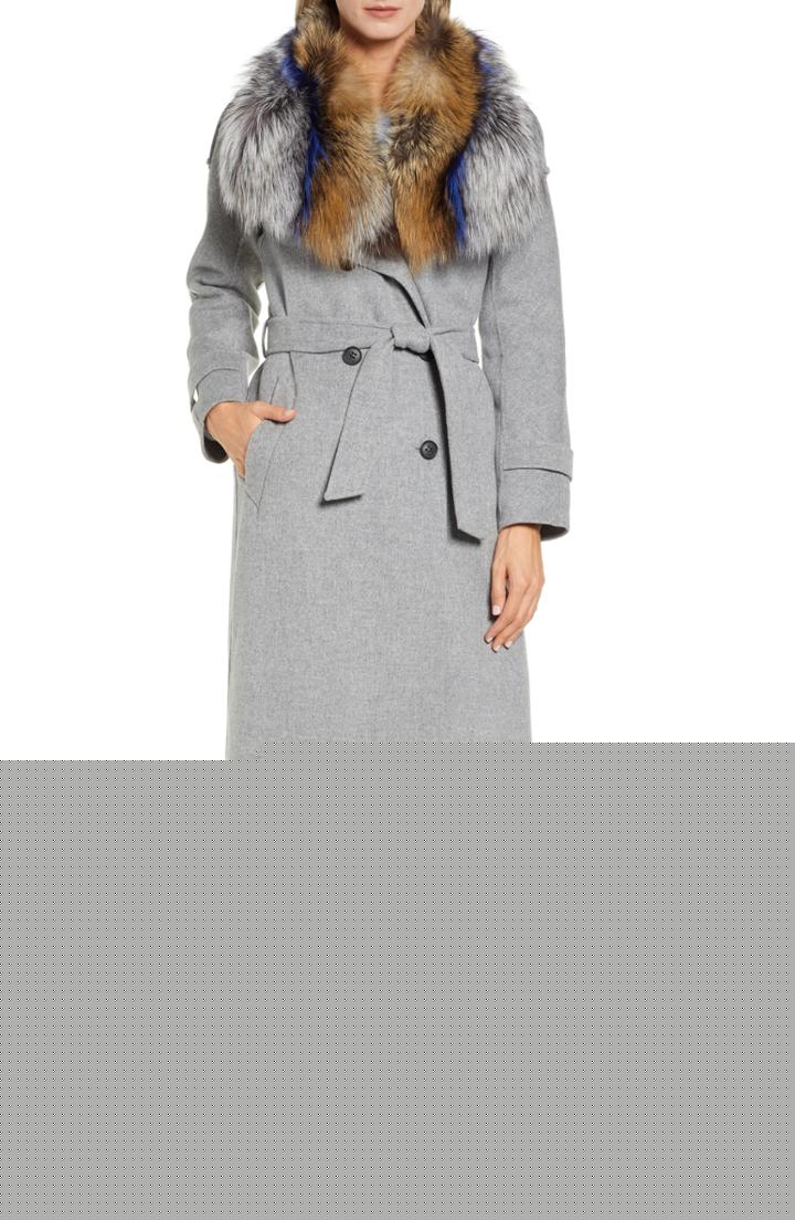 Women's Lauren Ralph Lauren Faux Fur Trim Hooded Coat - Green