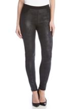 Women's Karen Kane Faux Leather Front Skinny Pants - Black