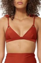 Women's Mara Hoffman Ina Grommet Bikini Top - Brown