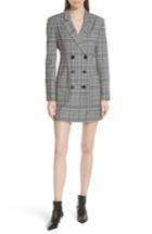 Women's Tibi Lucas Suiting Double Breasted Wool Blend Dress - Grey