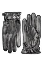 Men's Hestra 'jake' Leather Gloves - Black