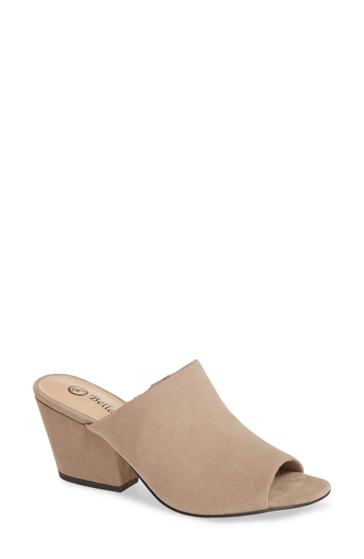Women's Bella Vita Kathy Open Toe Mule .5 N - Beige