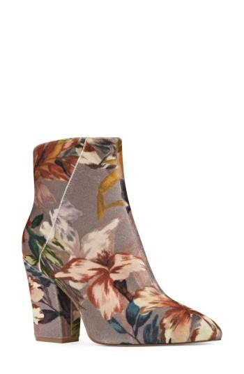 Women's Nine West Savitra Pointy Toe Bootie .5 M - Beige