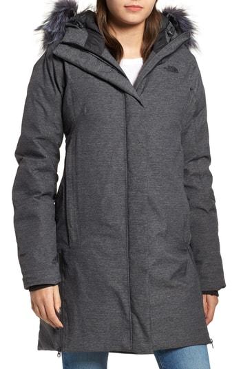 Women's The North Face Defdown Gore-tex 550 Fill Power Down Parka - Grey