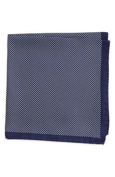 Men's Eton Dot Silk Pocket Square