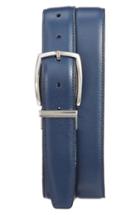 Men's Torino Belts Reversible Leather Belt - Navy/ Grey