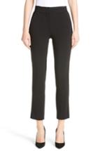 Women's Armani Collezioni Stretch Wool Pants Us / 42 It - Black