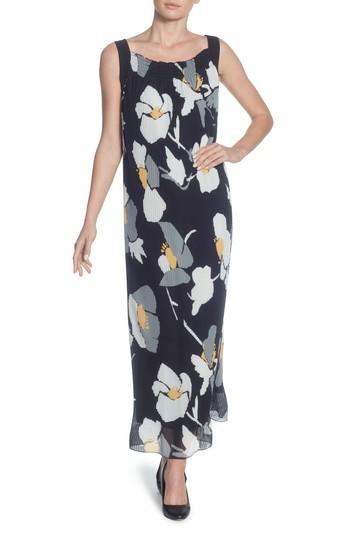 Women's Catherine Catherine Malandrino Delphine Pleated Maxi Dress - Black