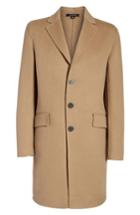 Men's Lamarque Wool Blend Topcoat - Beige