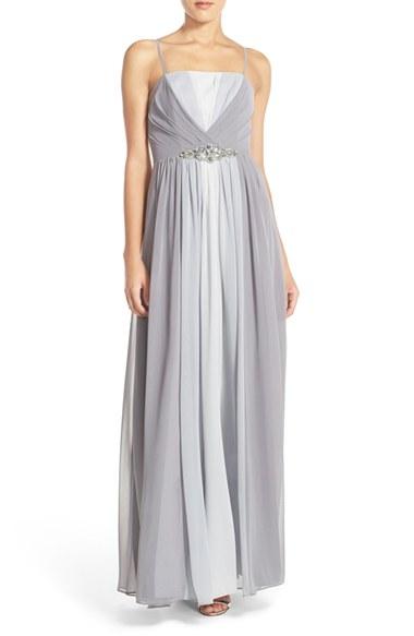 Women's Eliza J Embellished Chiffon Gown