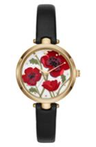 Women's Kate Spade New York Holland Poppy Leather Strap Watch, 34mm