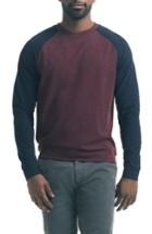 Men's Good Man Brand Slim Raglan Sleeve T-shirt, Size - Burgundy