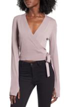 Women's Leith Ballet Wrap Sweater - Purple
