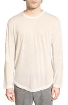 Men's James Perse Long Sleeve Crewneck T-shirt (m) - White