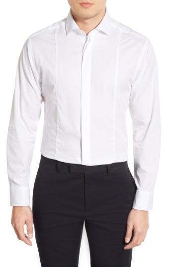 Men's Vince Camuto Trim Fit Tuxedo Shirt, Size - White