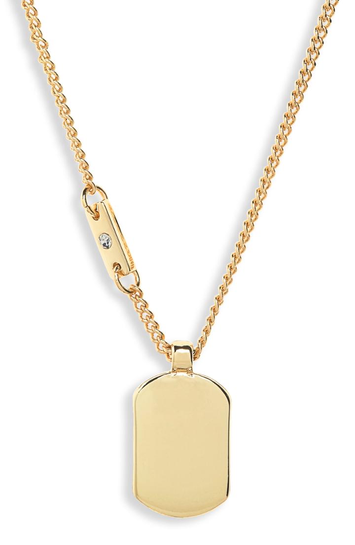 Women's Treasure & Bond Metal Tablet Pendant Necklace