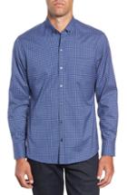 Men's Zachary Prell Matusiak Regular Fit Check Sport Shirt - Blue