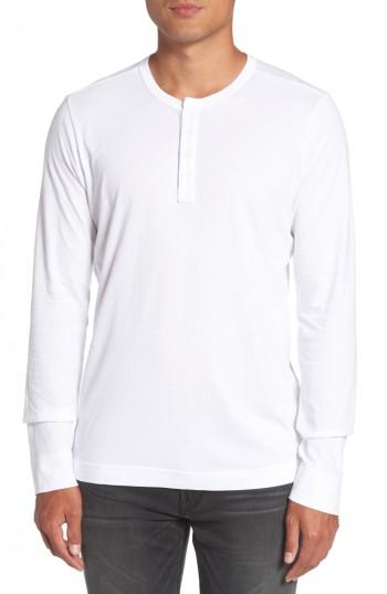 Men's Paige Garrett Long Sleeve Henley, Size - White