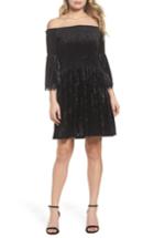 Women's Kobi Halperin Donella Off The Shoulder Velvet Dress - Black