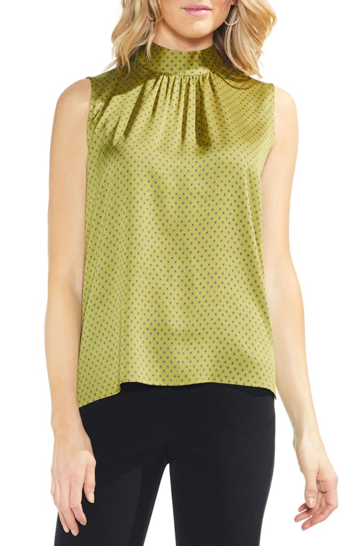 Women's Vince Camuto Geo Trinket Tie Back Top - Green