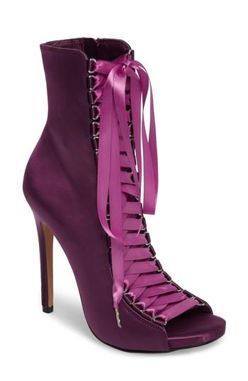 Women's Steve Madden Fuego Lace-up Bootie M - Purple