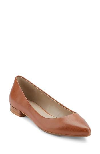 Women's G.h. Bass & Co. Kayla Pointy Toe Flat M - Brown