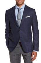 Men's Boss Nobis Trim Fit Wool & Silk Blazer S - Blue