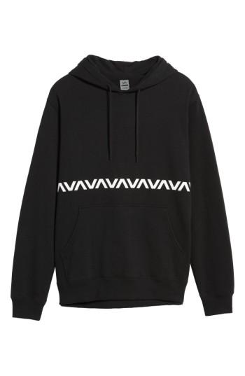 Men's Rvca Va Screenprint Hoodie - Black