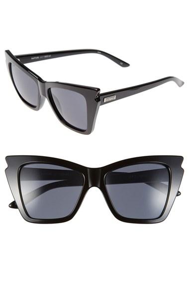 Women's Le Specs 'rapture' 55mm Bat Wing Sunglasses -